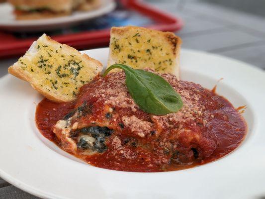 Veggie lasagna (spinach)