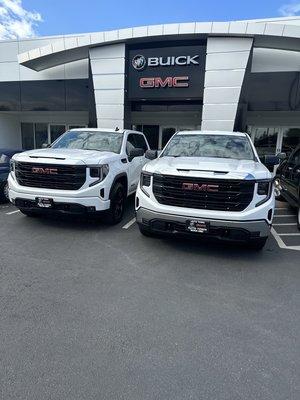 2023 GMC 1500 Elevation and a 2023 GMC Work Truck