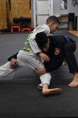 Pans training with Thalys at Rock Hill BJJ