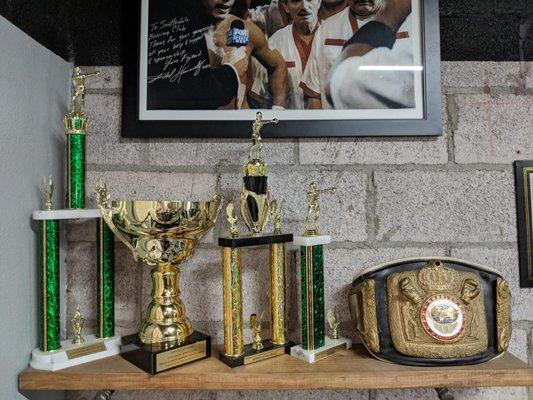 Scottsdale boxing club awards from boxing professions.