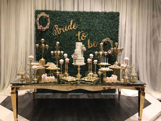 Cake table set up