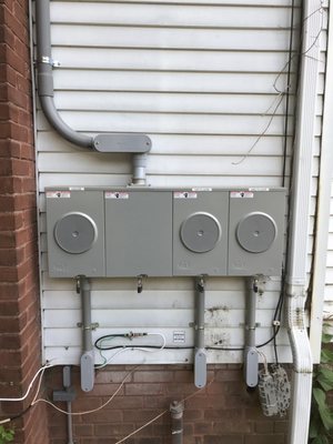 New 200 amp service on a 2 family house with house meter