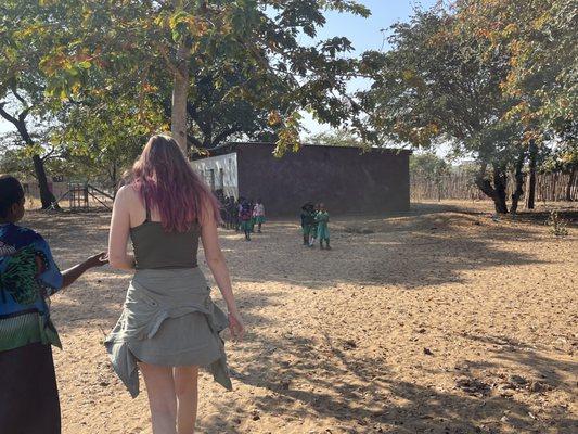 Visiting schools in Victoria Falls, Zimbabwe!