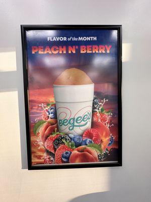 Flavor of the Month. Peach N' Berry