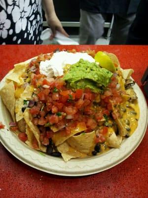 Nachos with steak