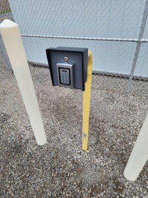 Self Storage Secure Gated Keypad