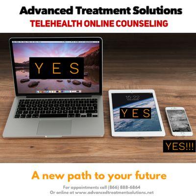 We continue to serve our clients through use of confidential Telehealth the can be used on any device.