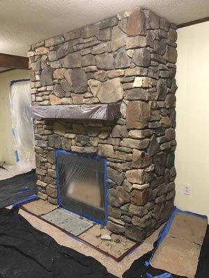 Fireplace Replacement- After Picture