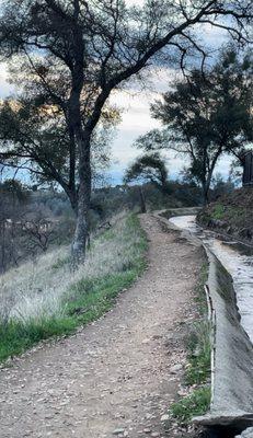 Beautiful Canal Trail in the late evening