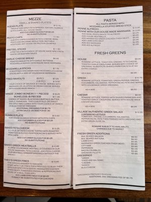 Part of the menu