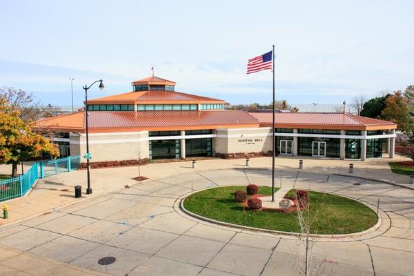 Festival Hall Main Entrance on Lake Michigan