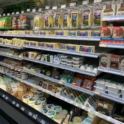 A variety of cheese inside Natural Grocers  in Wichita Falls, Texas.