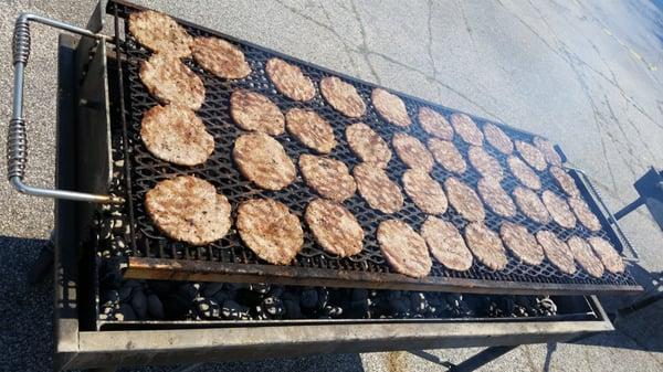 Italian Saugage patties Grilling !