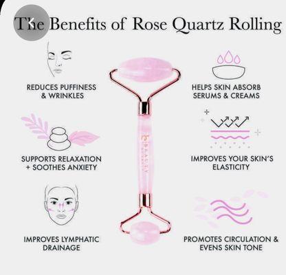 Rose Quartz Roller is used in all my facials