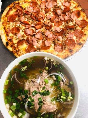 Beef Pho & Meatlover