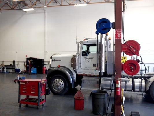 Brake service, laser alignments, drivetrain & transmission, hoses, fenders and more.