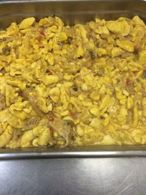 Ackee an salt fish !!! Jamaicas national dish