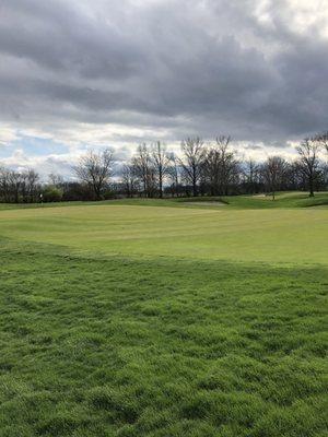 3rd green .. Blew the par putt .. Peeping 7th green    Course in great shape !