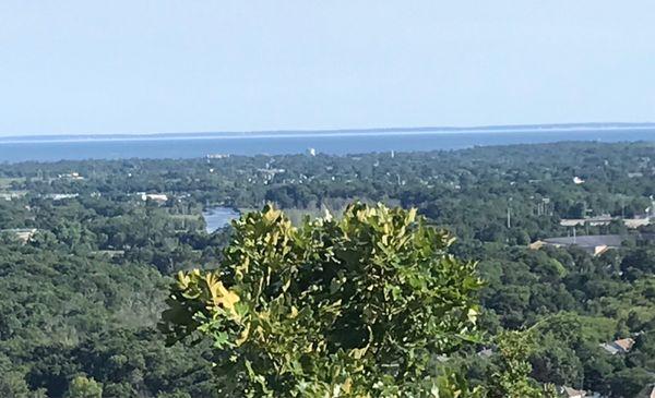 7/10/22 It's such a clear day, one can even just make out Long Island as a thin strip between the the sky and water. AMAZING!