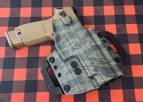 Tiger Stripe Camo OWB Holster for M17 by Burly Man Tactical