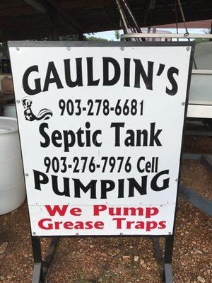 Gauldin’s Septic Tank