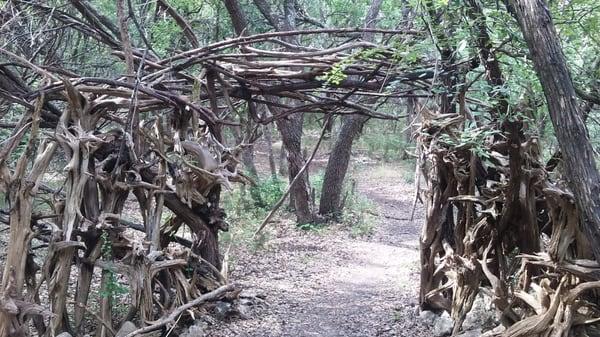 What intricate detail from all the pieces around to make this creative underpass...