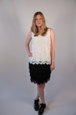 Beautiful French lace top. A great Summer piece of fashion.