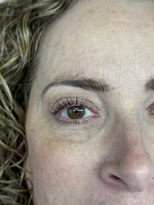 Lash lift and tint