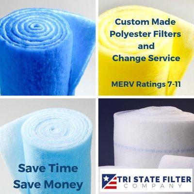 Custom Made Polyester Air Filters and Filter Change Service