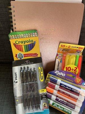 School supplies @ $2 each!