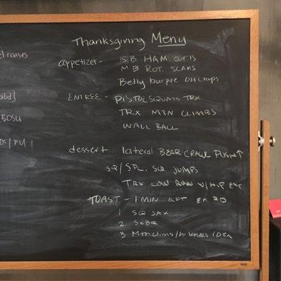 Themed strength workout for Thanksgiving ?