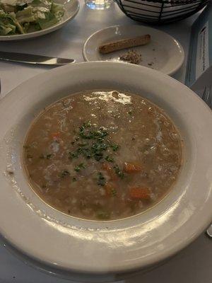 Beef barley soup