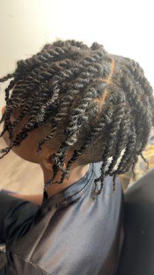 Natural hair twists