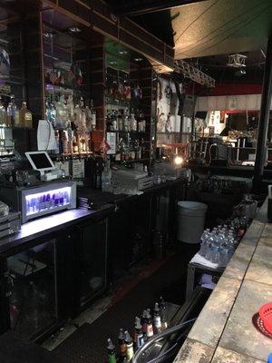 The bar, wide selection of drinks, various liquors and alcohols, drink up!