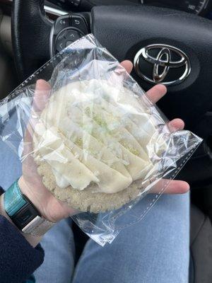 Coconut lime cookie