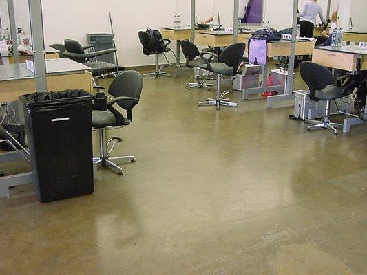 beauty salon  epoxy sealed