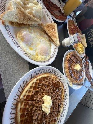 Peanut Butter Chips Waffles