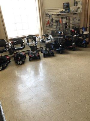 Spacious Showroom where you can try out the equipment