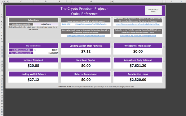 Cryptocurrency Investment and Return Calculator