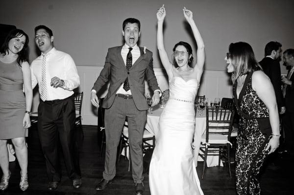 We asked for a lot of fun dance-floor photos, and we got them! Here is just one of the many late-night gems.