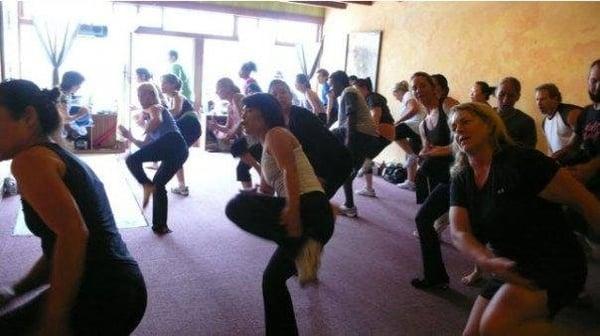 LB Tae Bo class by Melanie.  Photo taken from Tae Bo Long Beach Facebook page.