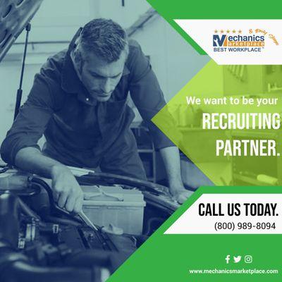 We want to be your automotive recruiting partner.