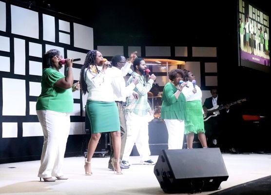 Worship team at TLC