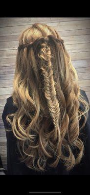 Fun fishtail braid