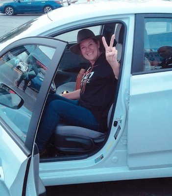 Lori was estatic about her new Hyundai!