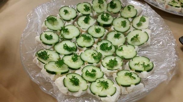 Cucumber sandwiches