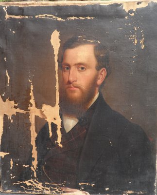 Portrait of a Gentleman before restoration