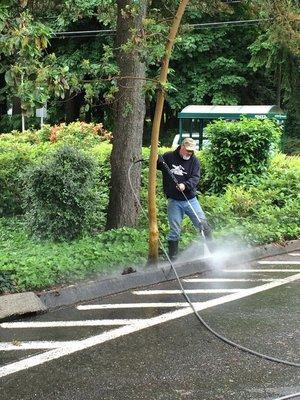 Pressure washing