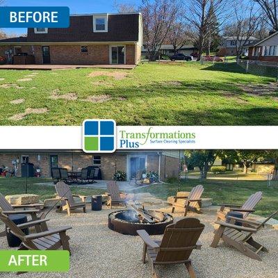 Ready for a backyard transformation? We can design and build paver patios, seat walls and firepits