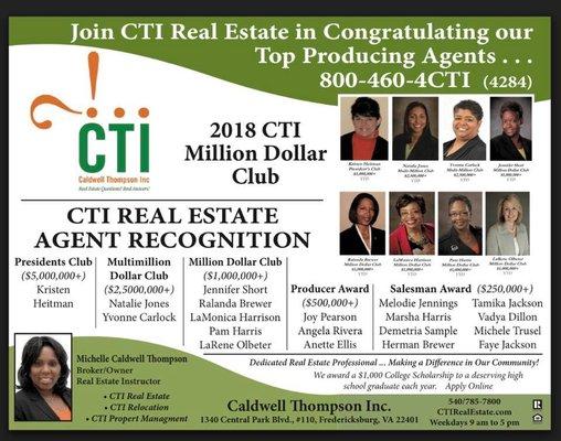 The Agents at CTI Real Estate are dedicated Real Estate Professionals.